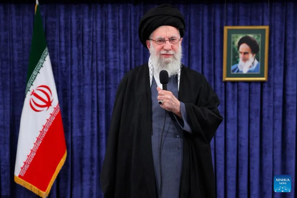Lãnh tụ tối cao Iran Ali Khamenei. Ảnh: XINHUA