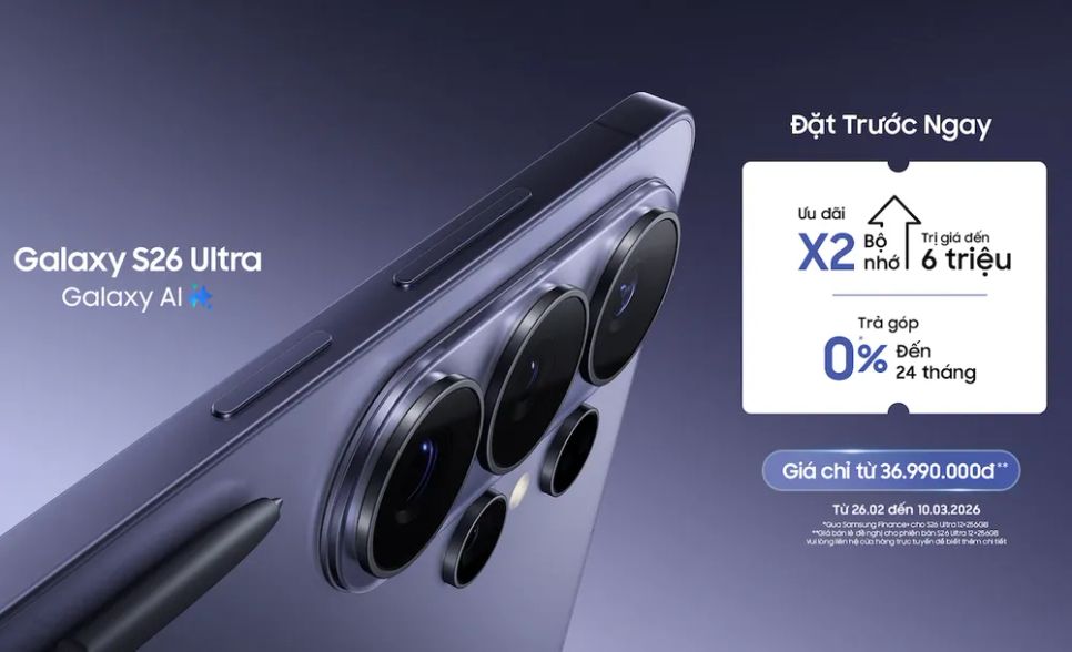 Samsung ra mắt Galaxy S26 series trang bị AI mới nhất