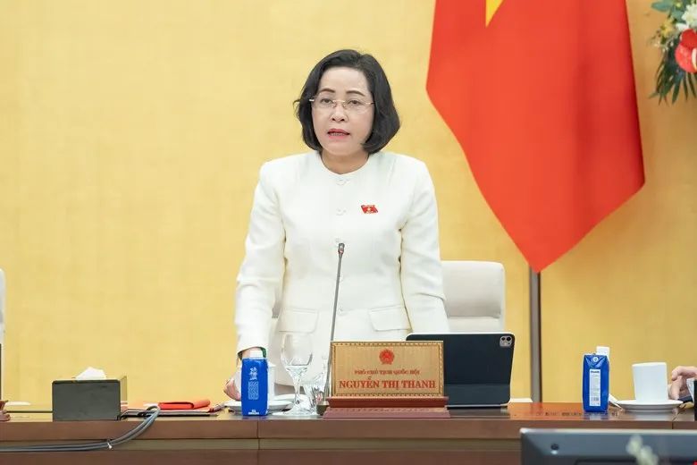 Phó Chủ tịch Quốc hội Nguyễn Thị Thanh phát biểu tại phiên họp UBTVQH. Ảnh: VIẾT CHUNG Phó Chủ tịch Quốc hội Nguyễn Thị Thanh phát biểu tại phiên họp UBTVQH. Ảnh: VIẾT CHUNG