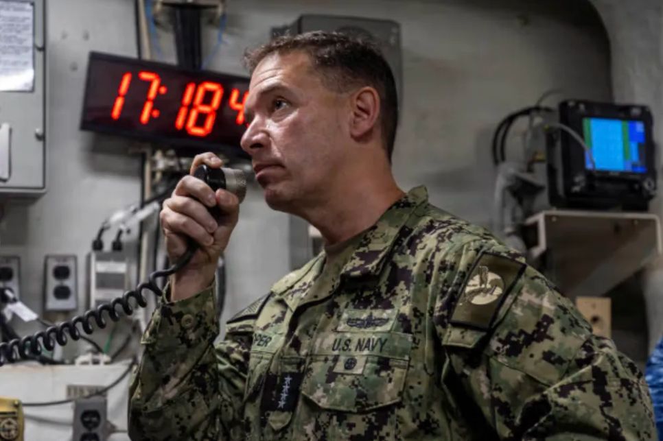 Đô đốc Brad Cooper, Tư lệnh Bộ Chỉ huy Trung tâm Hoa Kỳ (CENTCOM). Ảnh : iranintl.com