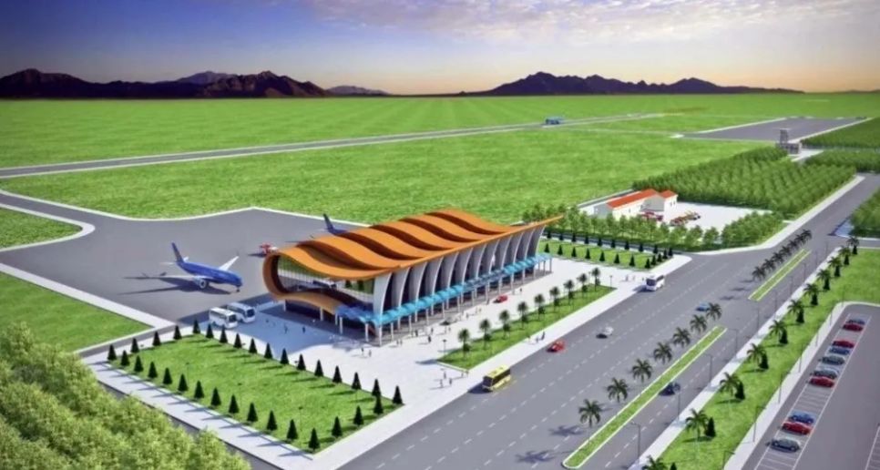 Phối cảnh dự án Cảng hàng không Phan Thiết - Hạng mục hàng không dân dụng