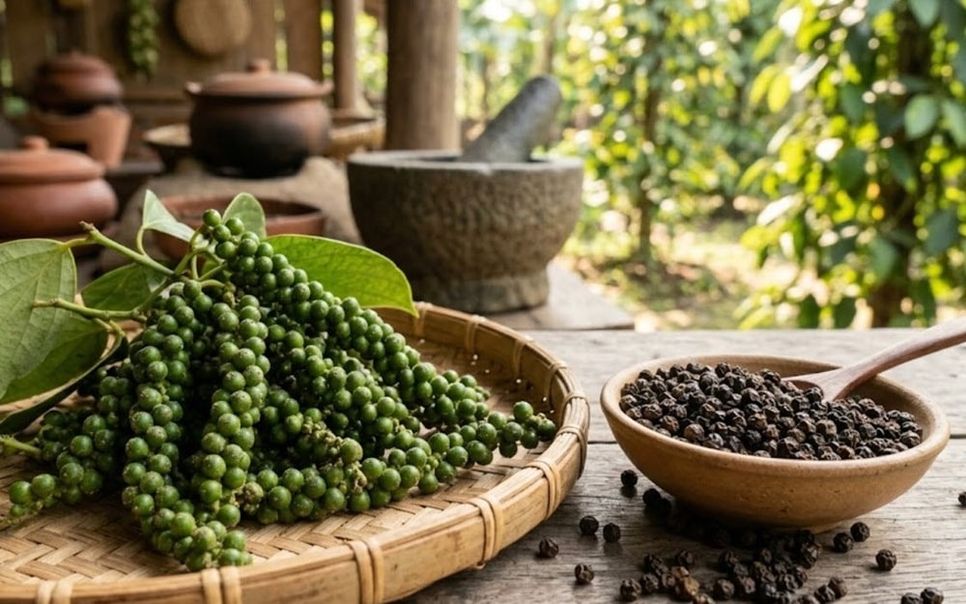 Giá tiêu đi ngang, duy trì quanh ngưỡng 149.000 đồng/kg. Ảnh minh họa