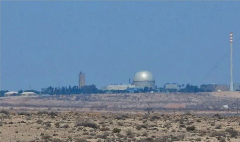 Hình ảnh nhà máy điện hạt nhân ở Dimona, miền Nam Israel. Ảnh: MOSHE SHAI/FLASH90