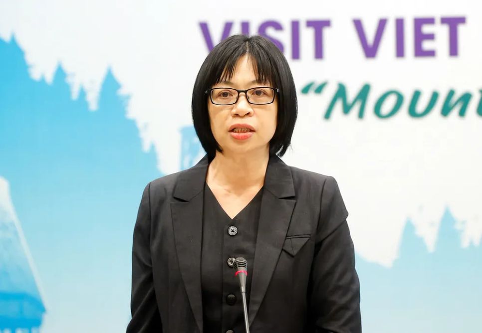 Bà Nguyễn Thị Thanh Lịch phát biểu tại họp báo