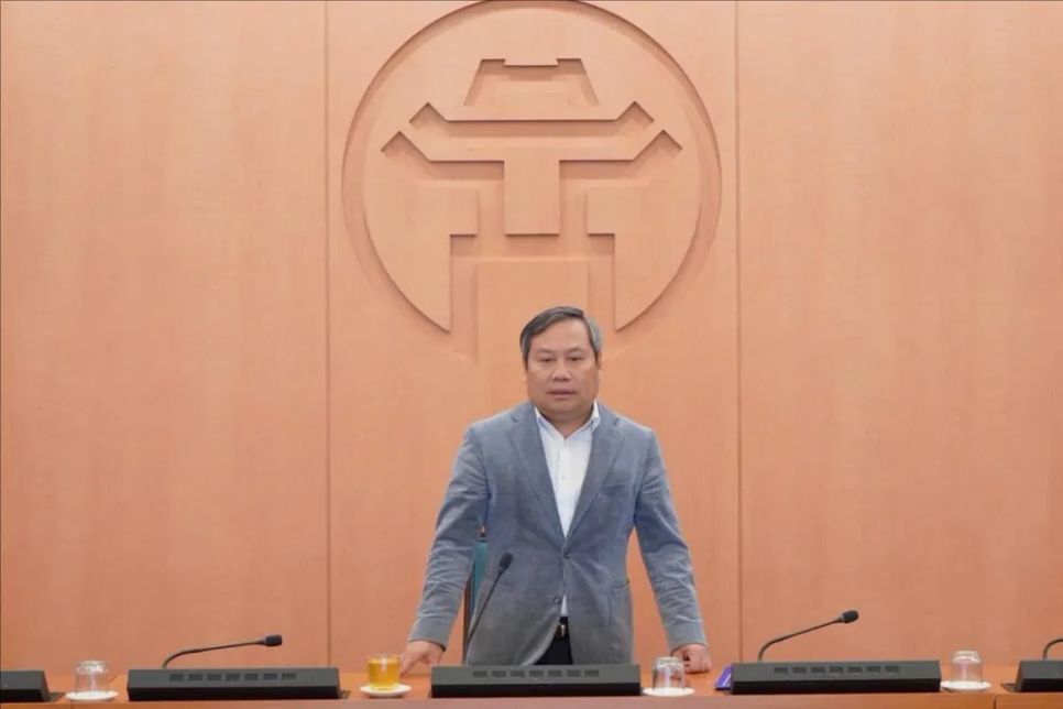 Chủ tịch UBND TP Hà Nội Vũ Đại Thắng báo cáo tại phiên họp thứ 24 Ban Chỉ đạo Nhà nước các công trình, dự án quan trọng quốc gia, trọng điểm ngành giao thông vận tải