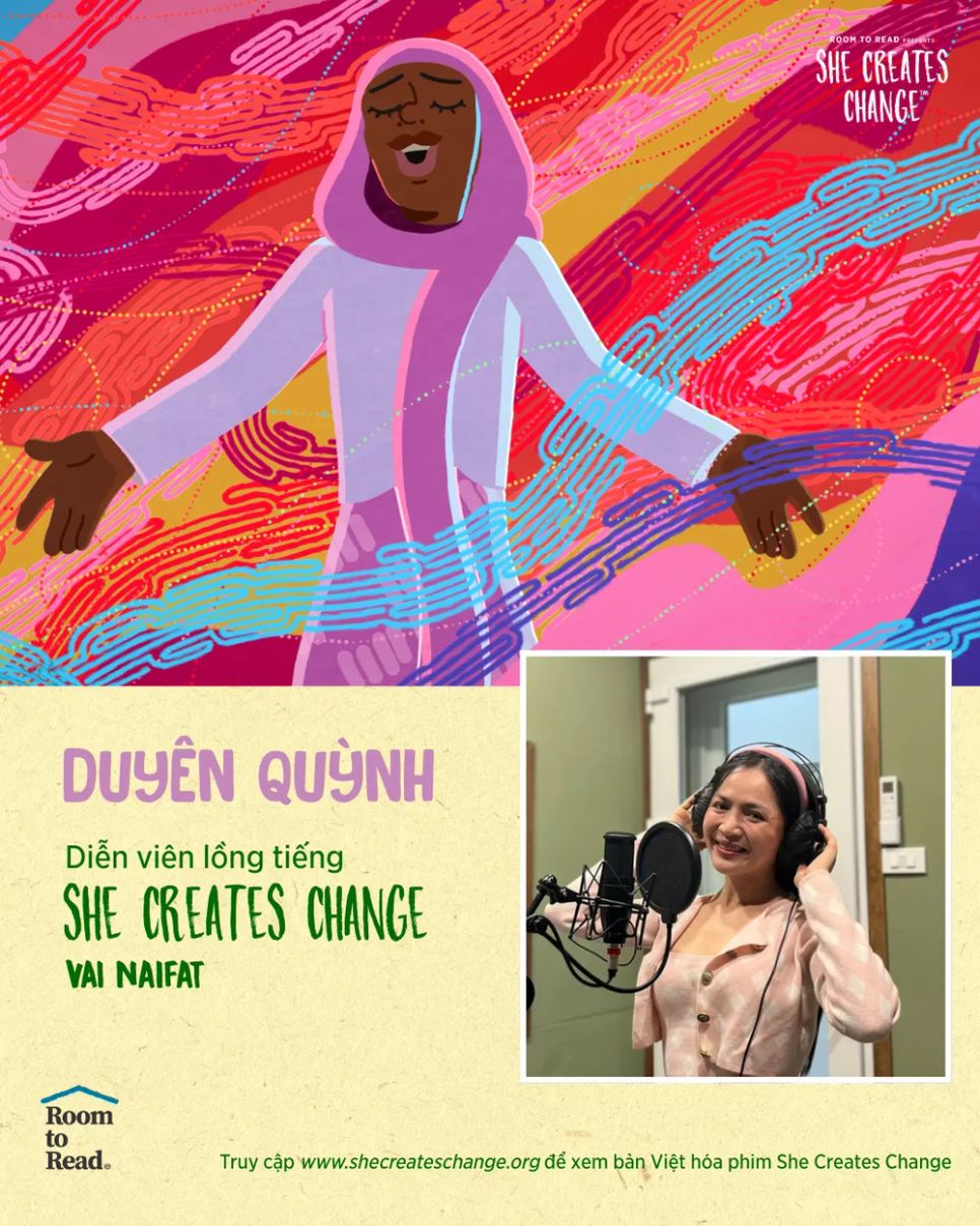 Ca sĩ Duyên Quỳnh lồng tiếng cho nhân vật Naifat. Ảnh: RTR VIỆT NAM