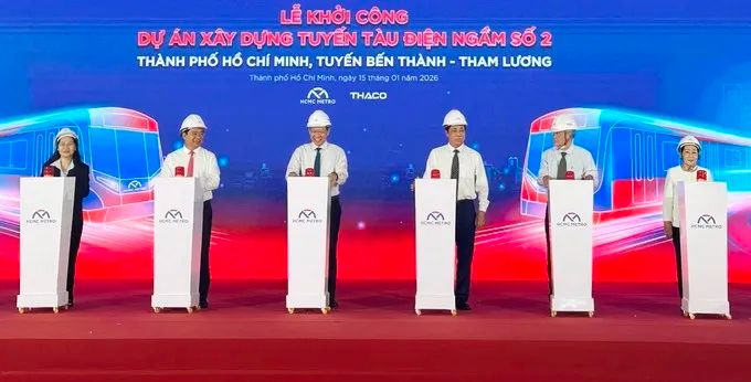Tuyến Bến Thành- Tham Lương vừa được khởi công ngày 15-1 vừa qua