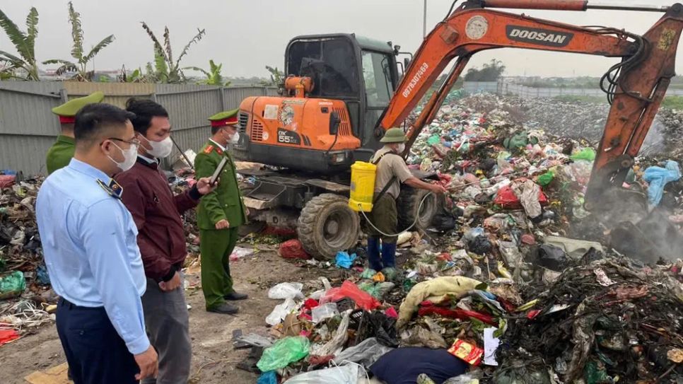 Cơ quan chức năng tiêu hủy lô nầm heo không rõ nguồn gốc