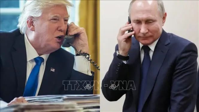 Tổng thống Mỹ Donald Trump (trái) và Tổng thống Liên bang Nga Vladimir Putin. Ảnh: ndtv.com/TTXVN