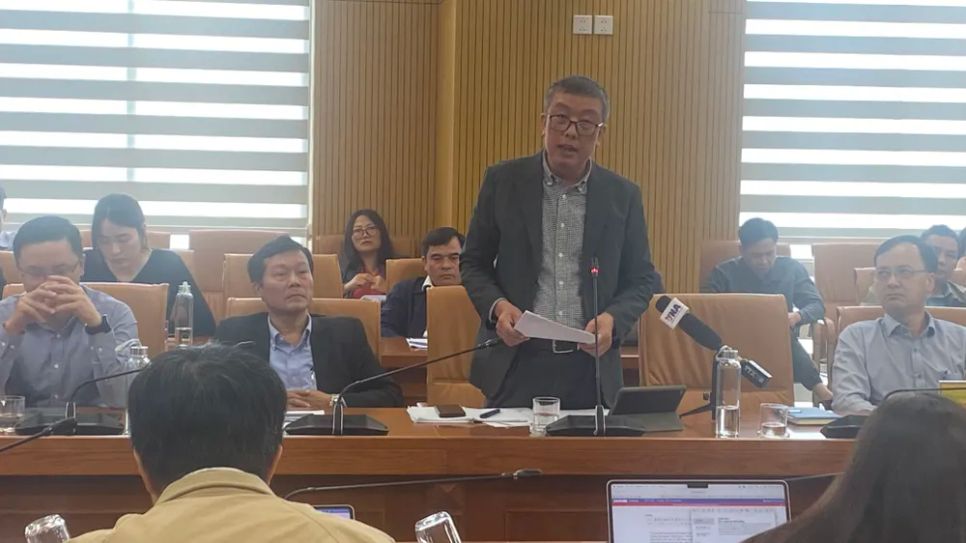 Ông Lê Bá Anh, Phó Cục trưởng Cục Chất lượng, Chế biến và Phát triển thị trường thông tin tại họp báo. Ảnh: PHÚC HẬU