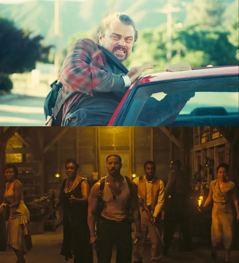 One Battle After Another (trên) và Sinners đang là hai ứng viên nặng ký nhất hạng mục Phim hay nhất tại Oscar 2026