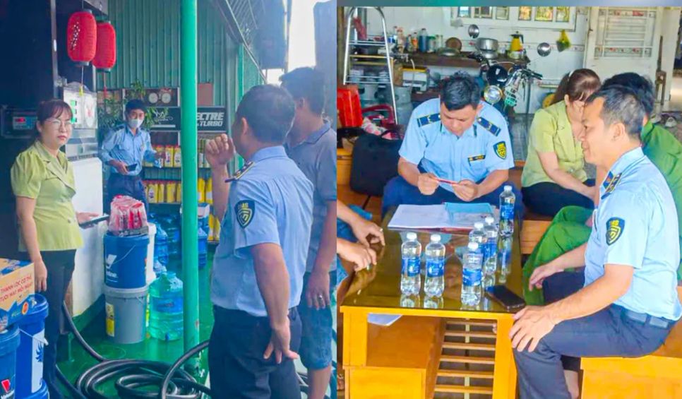 Đội Quản lý thị trường số 3 TP Cần Thơ kiểm tra đột xuất cửa hàng xăng, dầu trên địa bàn quản lý