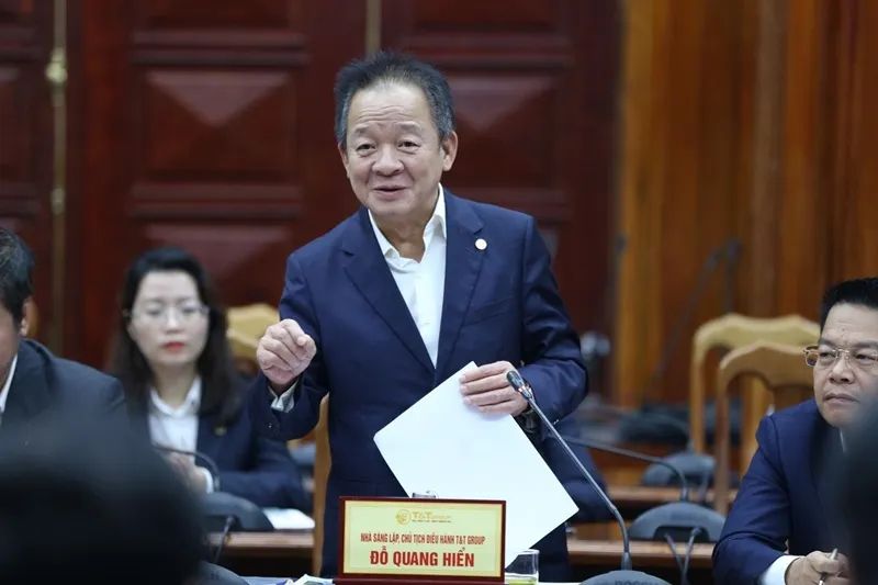 Nhà sáng lập, Chủ tịch Điều hành T&T Group Đỗ Quang Hiển phát biểu
