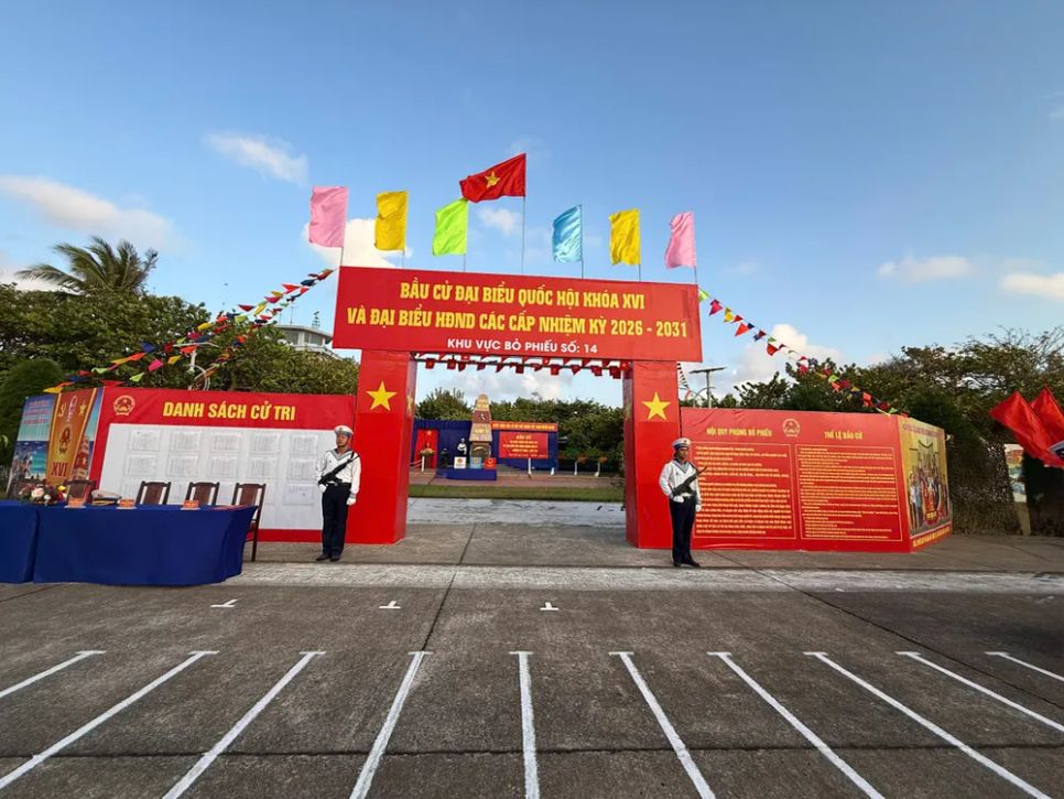 Đảo Trường Sa sẵn sàng cho ngày bầu cử