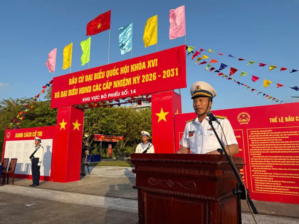 Đảo Trường Sa sẵn sàng cho ngày bầu cử