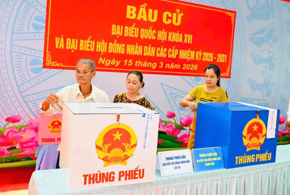 Đến 15 giờ: Gần 78% cử tri TPHCM đã đi bầu cử, nhiều địa phương đạt trên 90%