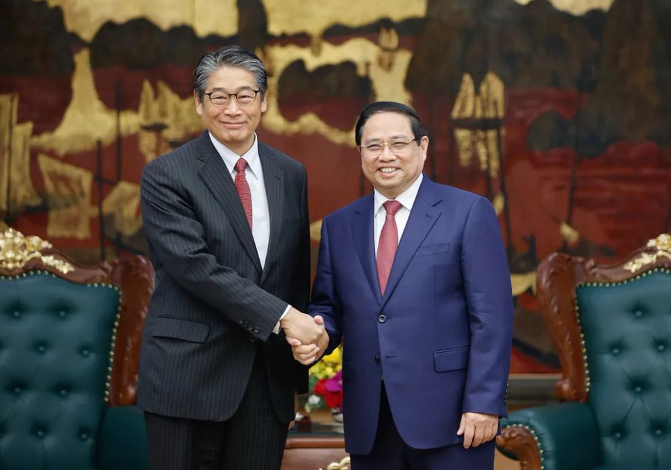 Thủ tướng Phạm Minh Chính tiếp Đại sứ Nhật Bản tại Việt Nam Ito Naoki. Ảnh: VIẾT CHUNG