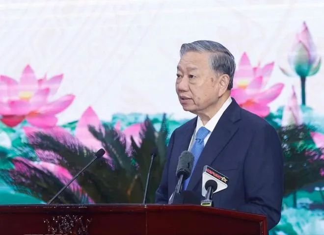 Tổng Bí thư Tô Lâm phát biểu chỉ đạo tại buổi làm việc. Ảnh: TTXVN