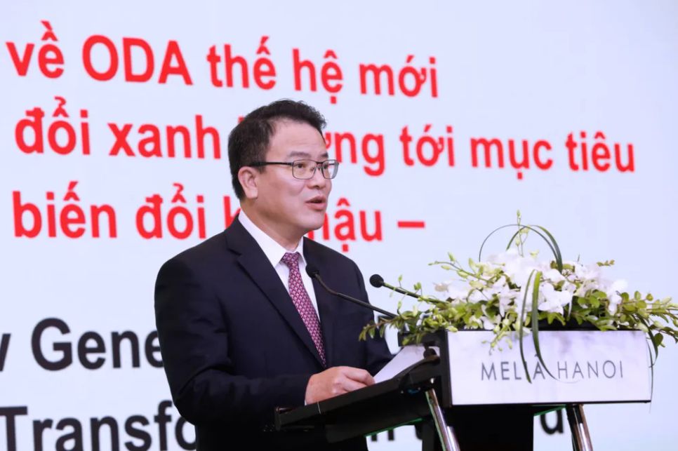 <p>Thứ trưởng Bộ Tài chính Trần Quốc Phương phát biểu tại hội thảo. Ảnh: BTC</p>