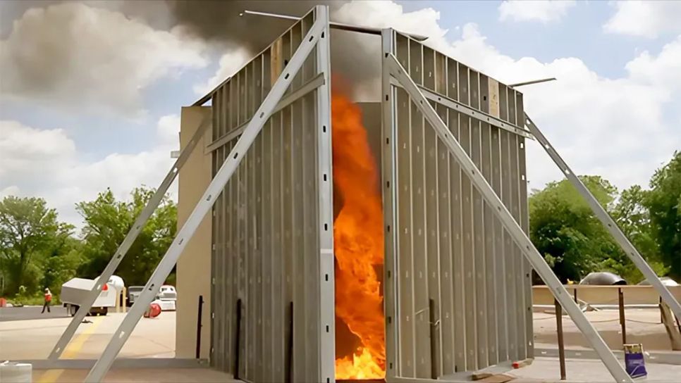 Thử nghiệm tạo xoáy lửa (ẢNH: TEXAS A&M) Thử nghiệm tạo xoáy lửa (ẢNH: TEXAS A&M)