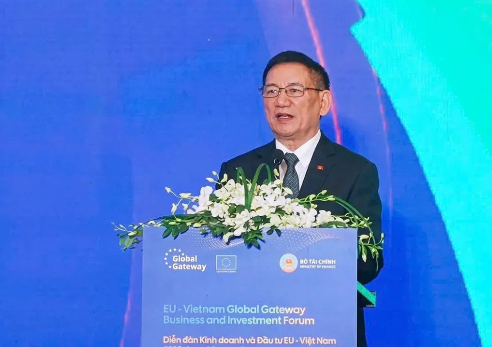 <p>Phó Thủ tướng Hồ Đức Phớc phát biểu tại diễn đàn kinh doanh và đầu tư Việt Nam - EU. Ảnh: LƯU THỦY</p>