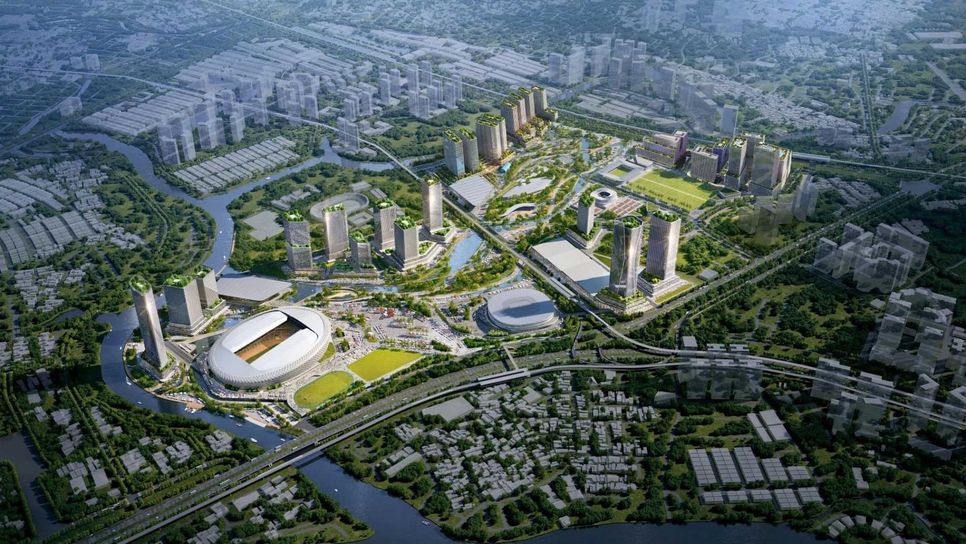 Phối cảnh Khu liên hợp thể dục thể thao quốc gia Rạch Chiếc