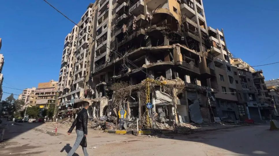 Vùng ngoại ô phía nam thủ đô Beirut của Lebanon bị tấn công. Ảnh: Hurriyet Daily News