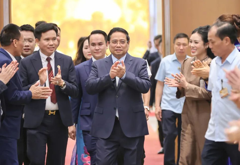 Thủ tướng Phạm Minh Chính đến hội nghị Thủ tướng Phạm Minh Chính đến hội nghị