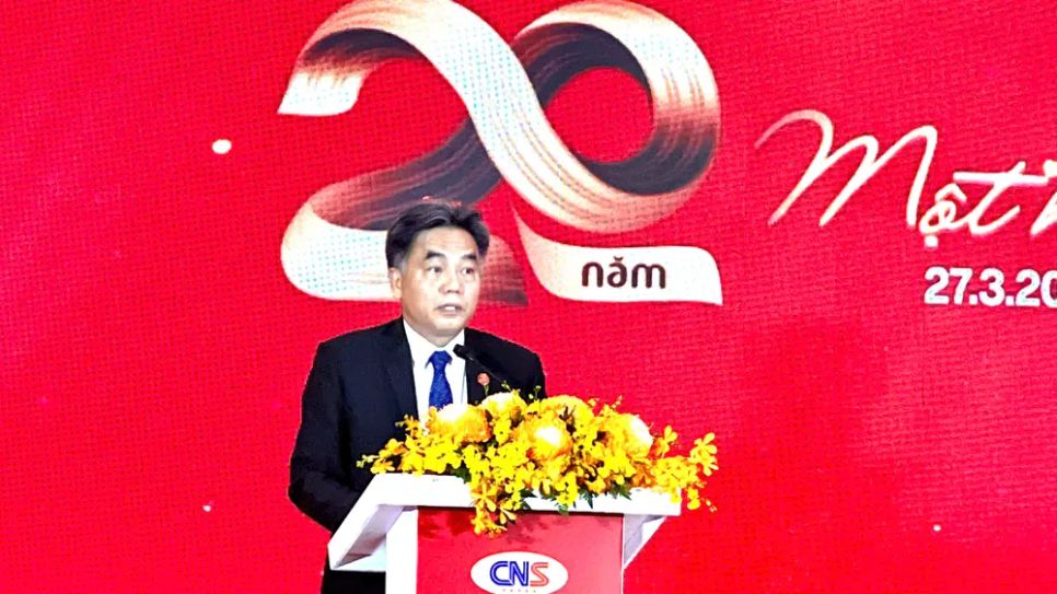 Phó Chủ tịch Thường trực UBND TPHCM Nguyễn Lộc Hà phát biểu tại lễ kỷ niệm. Ảnh: <span style=