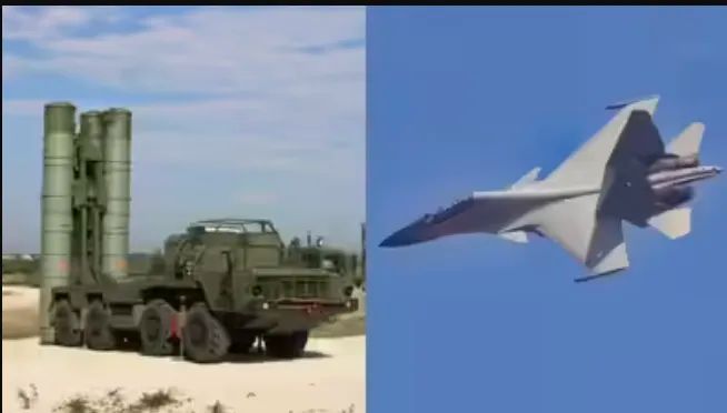 Hệ thống tên lửa phòng không tầm xa S-400 và tiêm kích Su-30. Ảnh: TIMES OF INDIA Hệ thống tên lửa phòng không tầm xa S-400 và tiêm kích Su-30. Ảnh: TIMES OF INDIA