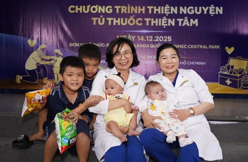 Vinmec triển khai chương trình Tủ thuốc thiện tâm tại Làng trẻ em SOS Gò Vấp (TPHCM), mang đến chăm sóc y tế cho hơn 100 em nhỏ.