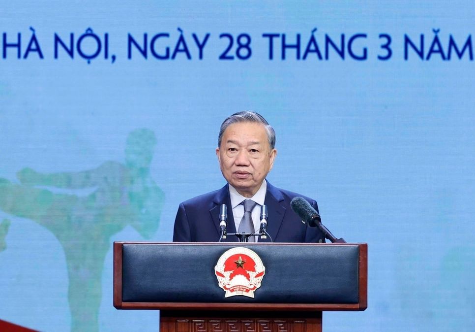 Tổng Bí thư Tô Lâm phát biểu tại lễ kỷ niệm 80 năm Ngày truyền thống ngành thể dục, thể thao Việt Nam Tổng Bí thư Tô Lâm phát biểu tại lễ kỷ niệm 80 năm Ngày truyền thống ngành thể dục, thể thao Việt Nam