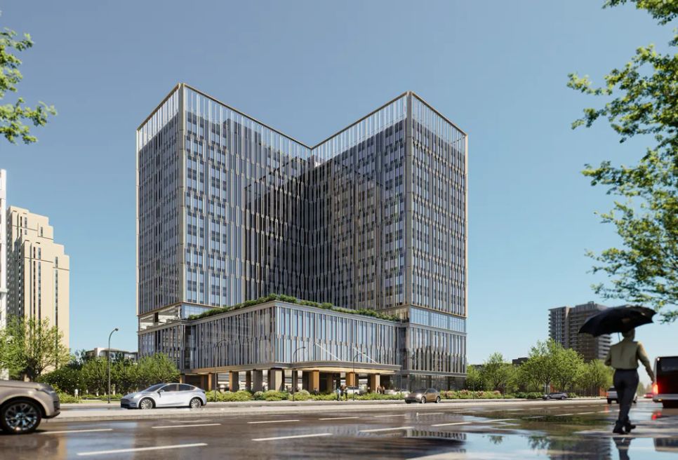 Phối cảnh tòa nhà dự án VHU30 với 15 tầng nổi, 2 tầng hầm