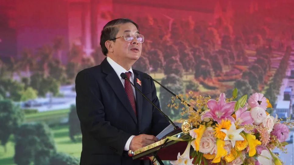 Phó Chủ tịch Quốc hội Nguyễn Đức Hải phát biểu tại lễ khởi công dự án