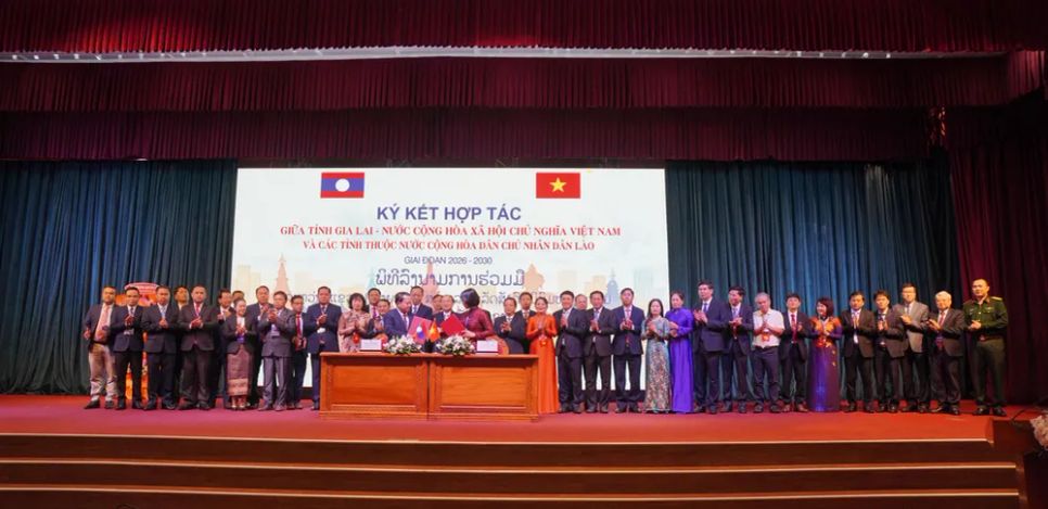 Lễ ký kết hợp tác giữa tỉnh Gia Lai và các tỉnh của Lào