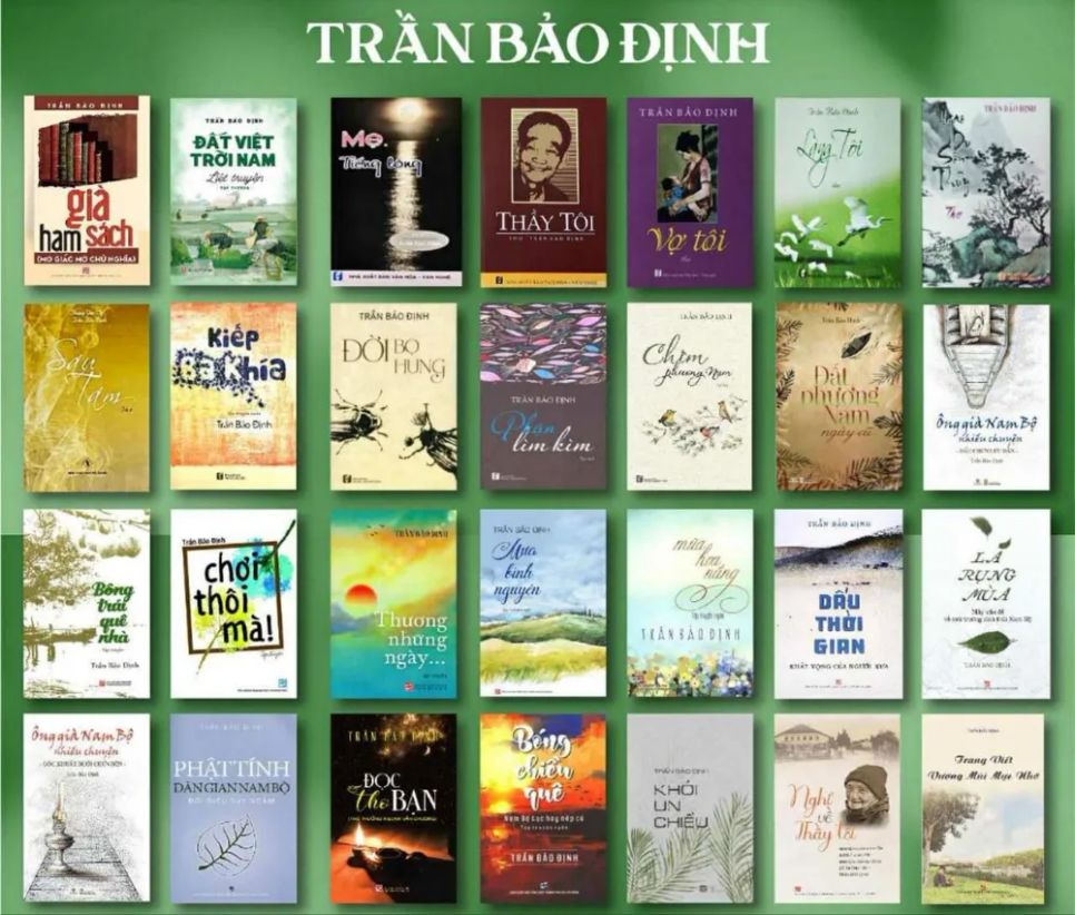 Những tác phẩm của nhà văn Trần Bảo Định sáng tác từ năm 2014 đến 2024 Những tác phẩm của nhà văn Trần Bảo Định sáng tác từ năm 2014 đến 2024