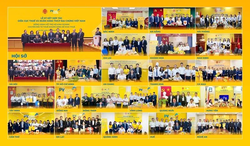 Chương trình kết nối trực tuyến tới các điểm cầu của PVcomBank tại 22 tỉnh, thành phố trên toàn quốc