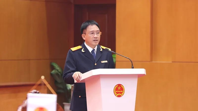 Ông Mai Sơn - Phó Cục trưởng Cục Thuế chia sẻ tại sự kiện