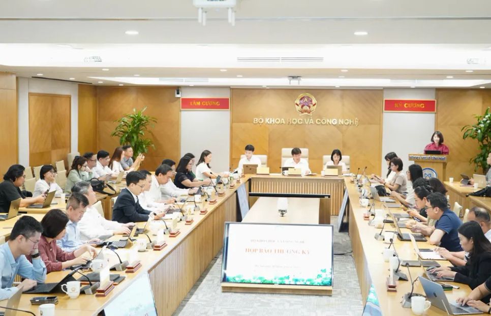 Quang cảnh cuộc họp báo. Ảnh: MST