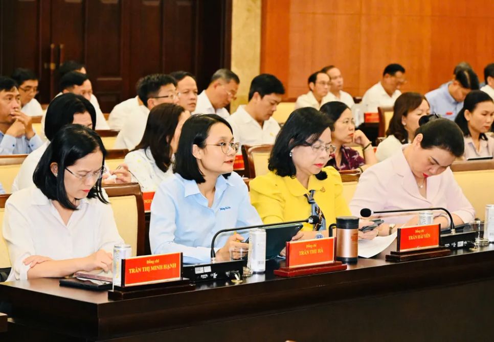 Đại biểu dự hội nghị lần thứ 5 Ban Chấp hành Đảng bộ TPHCM lần thứ I, nhiệm kỳ 2025-2030. Ảnh: VIỆT DŨNG