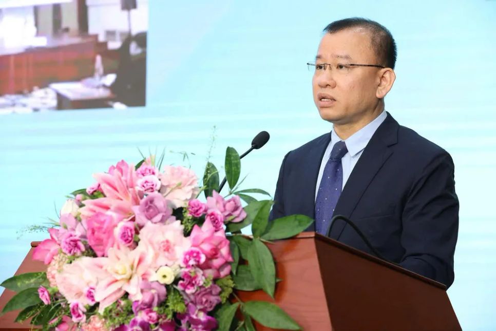 <p>Ông Nguyễn Hoàng Dương, Phó Chủ tịch UBCKNN phát biểu tại diễn đàn. Ảnh: Đ.T</p>