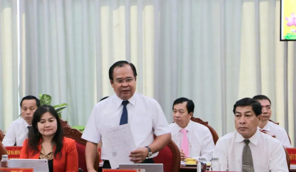 Phó Chủ tịch UBND tỉnh Cà Mau Nguyễn Minh Luân phát biểu tại buổi ký kết hợp tác