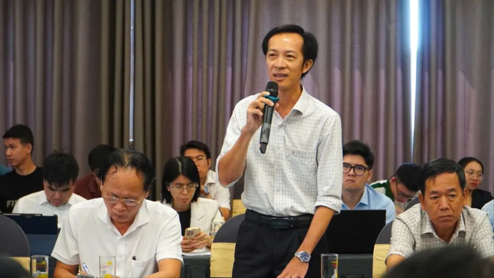 Đại biểu phát biểu tại hội thảo. Ảnh: THANH HIỀN