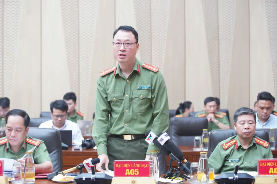 Thượng tá Triệu Mạnh Tùng. Ảnh: ĐỖ TRUNG