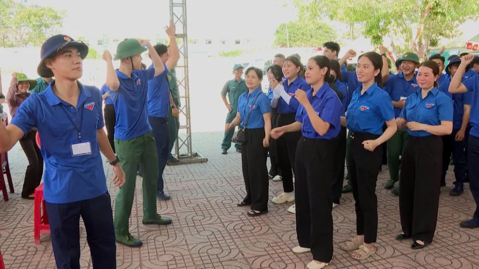 Thanh niên xã Long Hải tham gia Hội trại tòng quân 2026