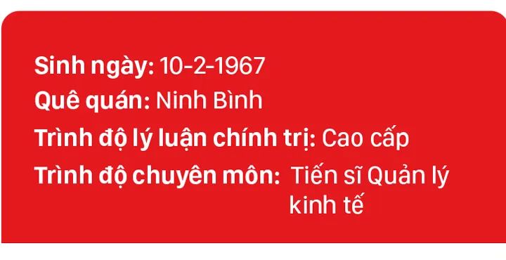 Tiểu sử đồng chí Nguyễn Thị Thanh