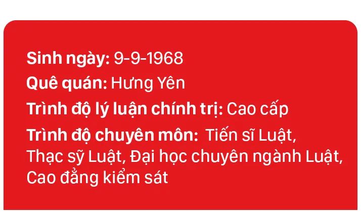 Tiểu sử tóm tắt Viện trưởng Viện Kiểm sát nhân dân tối cao Nguyễn Huy Tiến