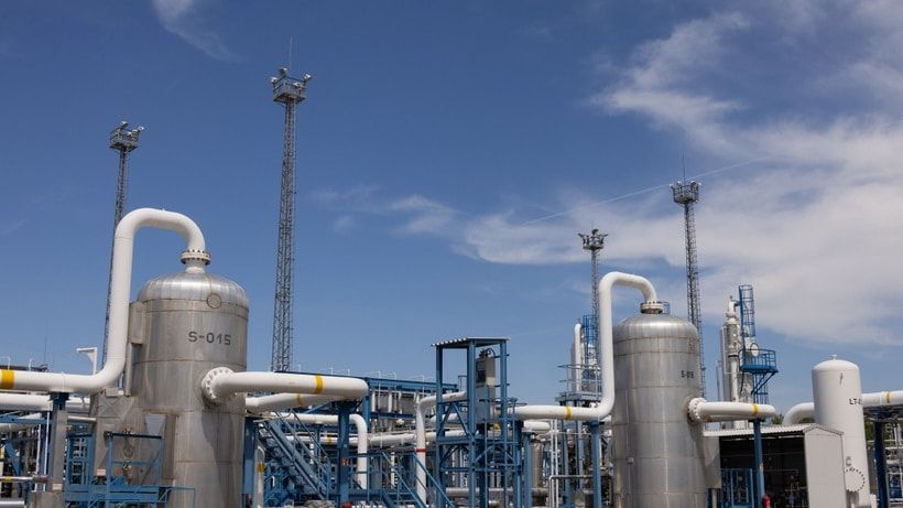 Cơ sở dự trữ khí đốt tự nhiên tại Zsana, Hungary. Ảnh: THX/TTXVN