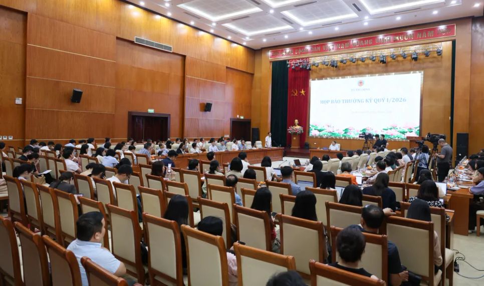 <p>Quang cảnh cuộc họp báo. Ảnh: L.T</p>