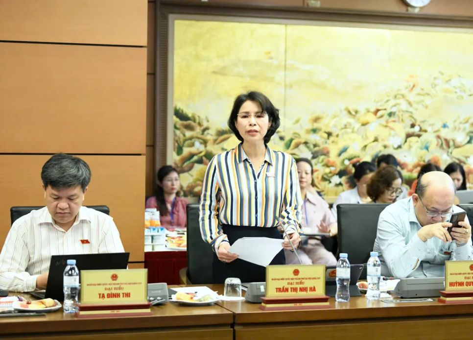 ĐB Trần Thị Nhị Hà (Hà Nội). Ảnh: QUANG PHÚC